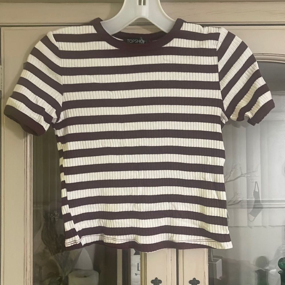 Top shop striped T-shirt size 4
